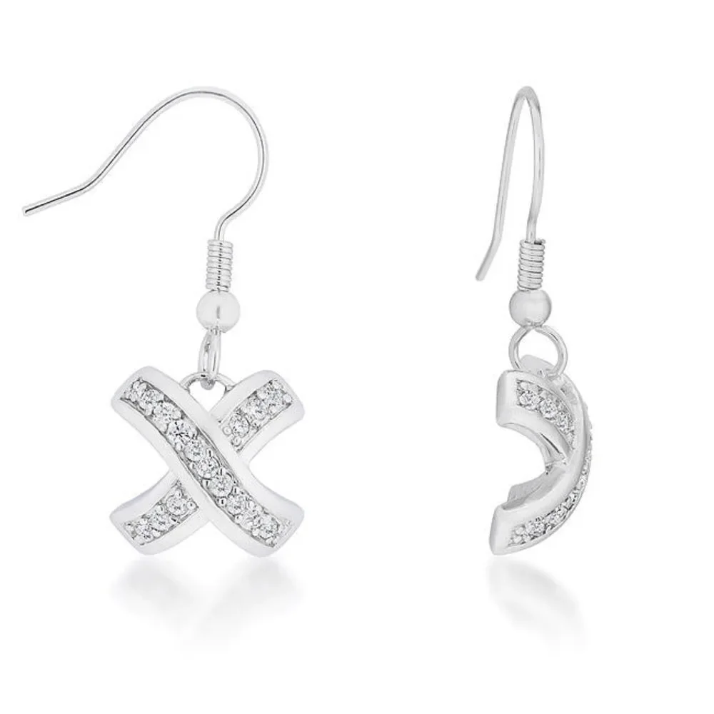 Timeless Pave Drop Earrings - Picture 2 of 3
